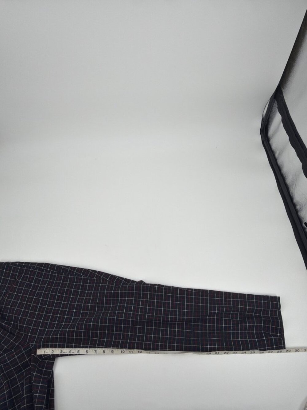 NWT J. Jill Womens 10 Academia Windowpane Plaid Ankle Pants Black Classic Career - Picture 9 of 9